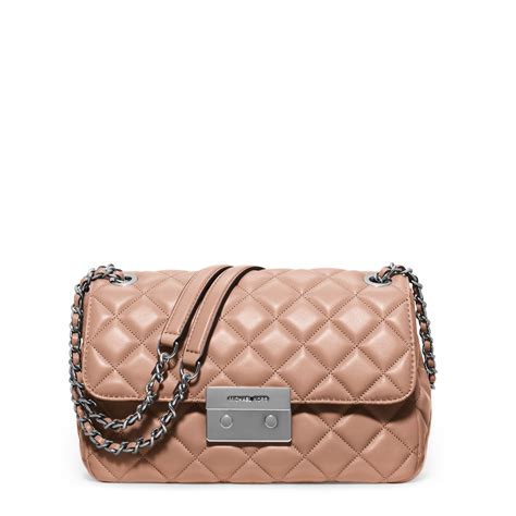 michael kors quilted sloan pink